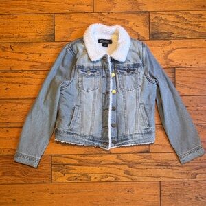 Jou Jou Sherpa-lined Denim Jacket